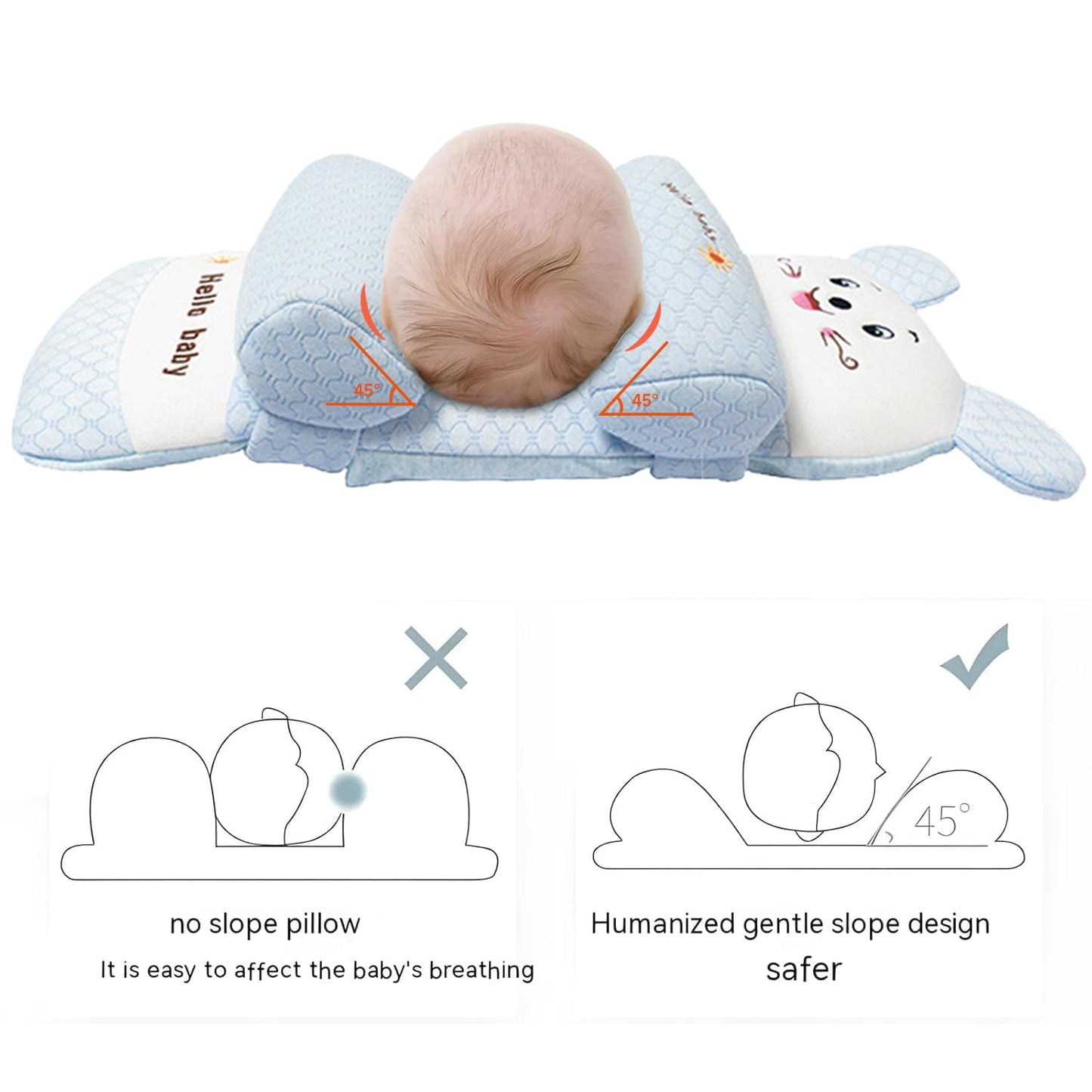 Soft Head Shaping | Baby Head Shaping Pillow