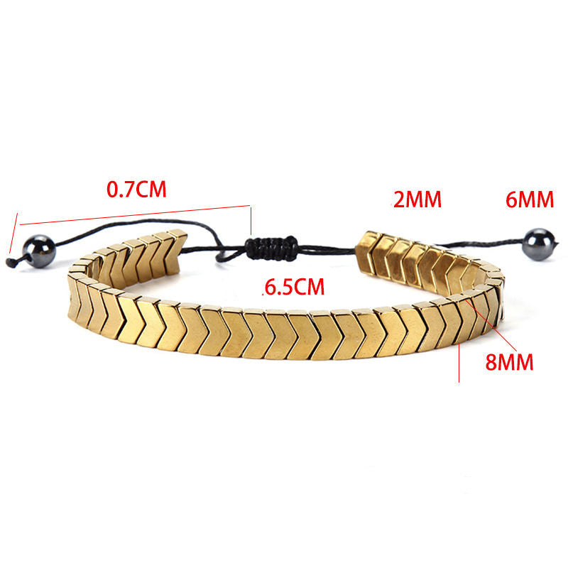 Full Handmade Natural Arrowhead Bracelet For Men Women