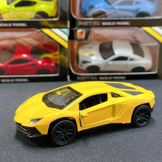 Alloy Die Cast Metal Pull Back Simulation Toy Sports Car