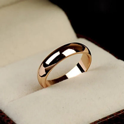 Classic Simple Golden Ring  For Boys and Girls