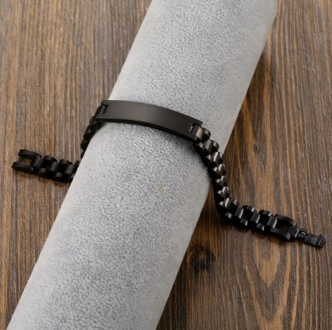 Customized Engraved  Custom Name  Bracelets Stainless Steel