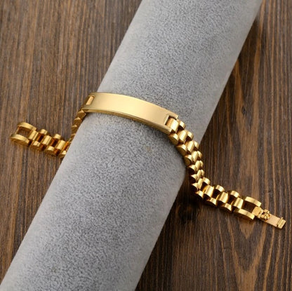 Customized Engraved  Custom Name  Bracelets Stainless Steel