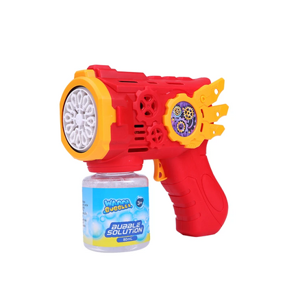Electric Gear Light up Bubble Machine
