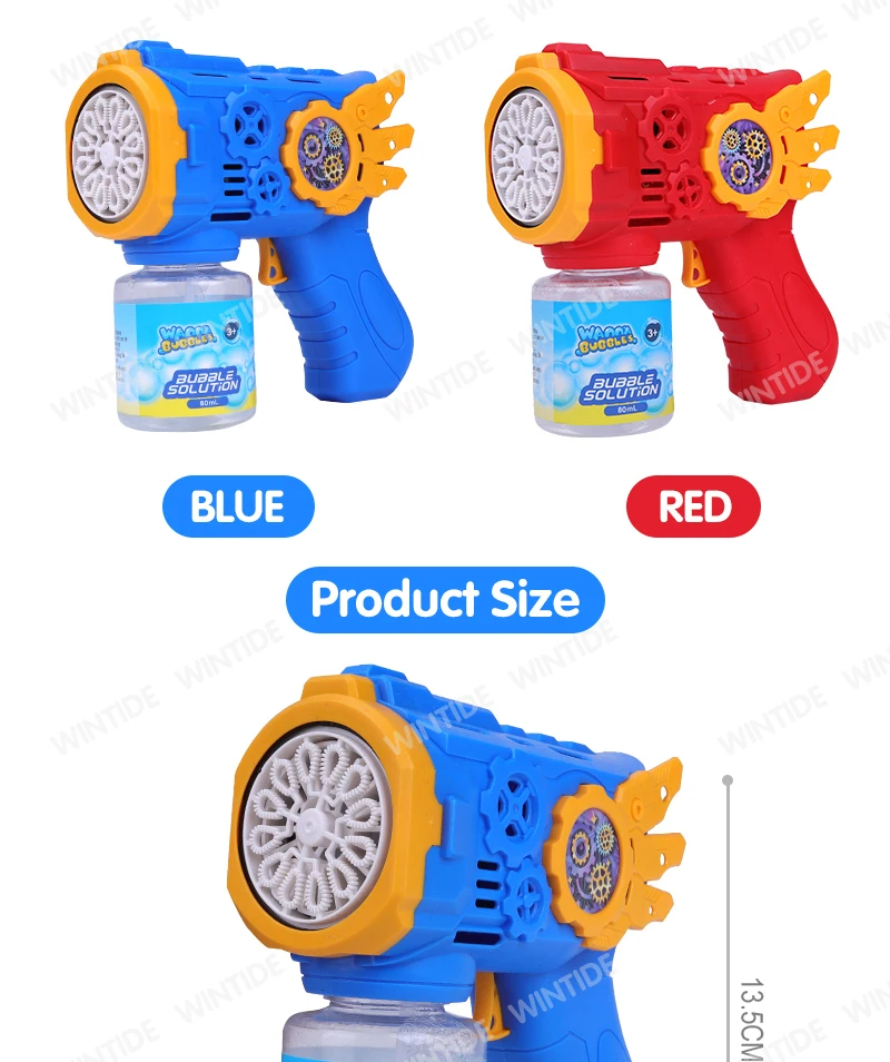 Electric Gear Light up Bubble Machine