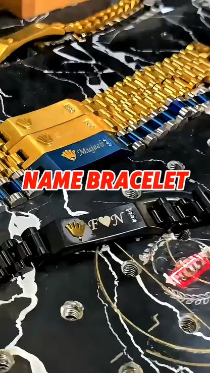 Customize Your Name On Rolex Original  Bracelet Saintless Steel